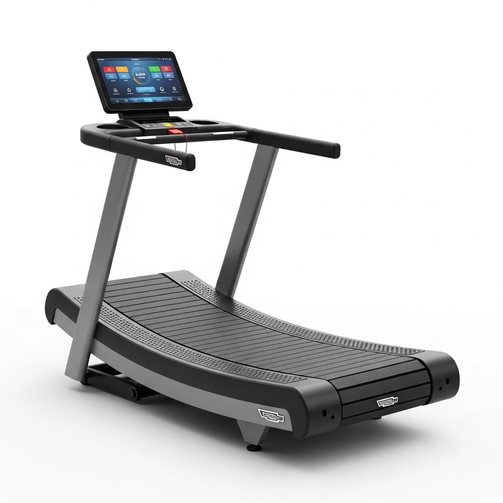 Curved treadmills