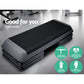 Everfit 3-level aerobic stepper 110cm for gym and home fitness, with non-slip surface and adjustable height for exercise routines.