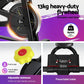 Black Everfit spin bike with digital display and Bluetooth connectivity, suitable for cardio workouts at home or gym use.