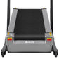 Black Everfit electric treadmill with incline trainer, display console, and sturdy frame for professional home gym fitness workouts.