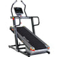 Black Everfit electric incline treadmill from Online Fitness Depot, showing digital display and sturdy running surface for home gym use.