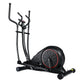 Black Everfit exercise bike elliptical cross trainer with LCD display, designed for home gym fitness workouts.