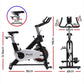 Everfit 15kg flywheel spin bike with adjustable seat, digital display, and sturdy build for home gym cardio workouts.