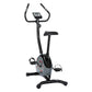 Black Everfit magnetic upright exercise bike with digital display and adjustable resistance for home gym cardio workouts.