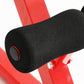 Adjustable Everfit weight bench with Roman chair attachment, black and red, for home gym fitness exercises.