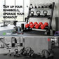 Black Everfit 3-tier dumbbell rack by Online Fitness Depot, heavy-duty weight storage for home gym, holds up to 300kg.