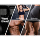 Set of 5 black kettlebells from Online Fitness Depot for strength training and gym workouts, assorted weights for fitness training.