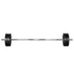 Everfit 48kg barbell set with weight plates and bar, suited for lifting exercises on a 168cm fitness bench.