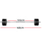 Everfit 68kg barbell set with weight plates and bar, suitable for gym and weightlifting at home or fitness centers.