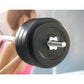 Everfit 78kg barbell set with weight plates and bar, suitable for weightlifting and gym exercises, on a workout bench.