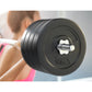 Everfit 88kg barbell set with weight plates and bar on gym bench, suitable for weightlifting and strength training.