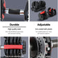 Pair of Everfit 24kg adjustable dumbbell weight plates from Online Fitness Depot, suitable for home gym strength training.