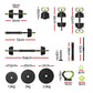 Everfit 25kg adjustable dumbbells set with weight plates and barbells for gym and fitness training, from Online Fitness Depot.