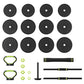 Everfit 25kg adjustable dumbbells set with weight plates and barbells for gym and fitness training at Online Fitness Depot