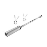 Olympic-style Everfit barbell weightlifting bar from Online Fitness Depot with black coating, 120cm length for gym and fitness training