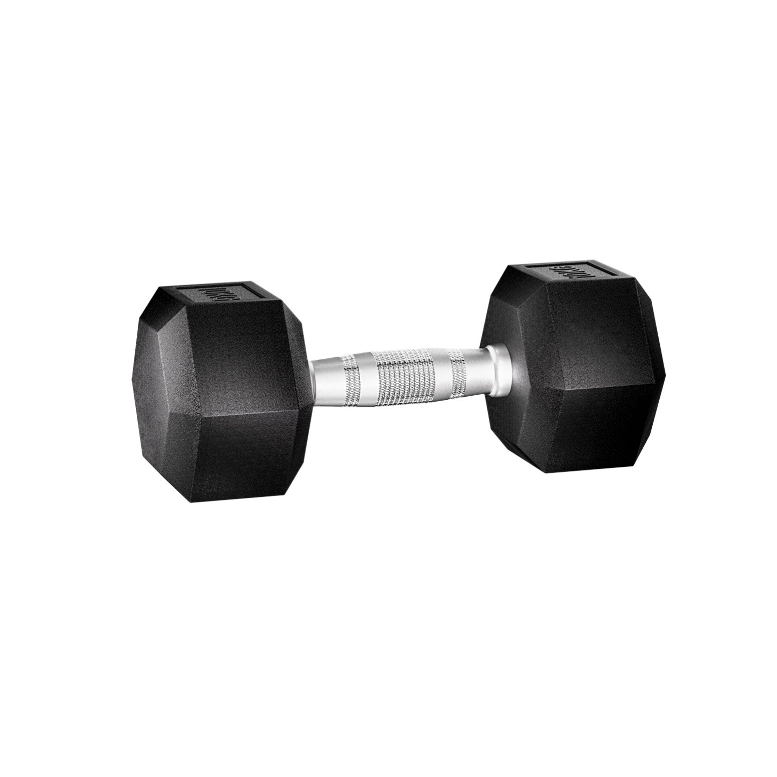 Pair of 20kg hex dumbbells from Online Fitness Depot for gym workouts, resting on a lifting bench in a fitness setting.