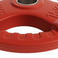 Red 15kg Everfit Olympic weight plates for dumbbell and barbell, ideal for home gym weightlifting and strength training.