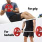 Red 15kg Olympic weight plates for dumbbells and barbells, suitable for home gym weight lifting from Online Fitness Depot.