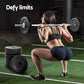 Set of Everfit 30kg barbell weight plates from Online Fitness Depot, suitable for home gym strength training exercises.