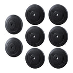 Everfit 70kg barbell weight plates for home gym, standard press fitness exercise equipment with black metal finish