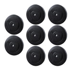 Everfit 80kg barbell weight plates for home gym, black metal, with standard size and weight markings for fitness exercises.