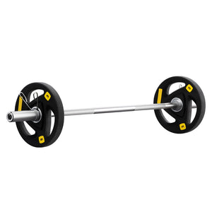 Everfit 16kg dumbbell and barbell set with plates, 120cm length, ideal for home gym weight lifting and strength training.