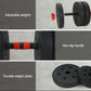 Everfit 40kg adjustable dumbbells set with kettlebell, weight plates, and barbells for gym and fitness training.
