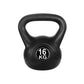 Black Everfit 16kg kettlebell set with dumbbells, ideal for home gym and weight lifting exercises from Online Fitness Depot.