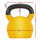 Online Fitness Depot Everfit 20kg kettlebell set with dumbbells and weightlifting bench for home gym workouts.