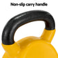 Everfit 20kg kettlebell set with dumbbells and weightlifting bench for home gym exercise and strength training.