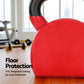 Red 24kg Everfit kettlebell with handle for weightlifting and gym workouts, designed for home fitness and strength training.