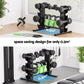 Everfit dumbbell and kettlebell rack from Online Fitness Depot holding weights, designed for home gym storage, with 200kg capacity.
