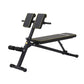 Everfit Roman chair adjustable weight bench for strength training and preacher curls, black with padded support.