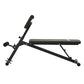 Adjustable Everfit Roman Chair weight bench for strength training and preacher curls, black color with padded support.