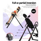 Everfit inversion table in grey for back stretching and gravity exercise, designed for home gym fitness routines.