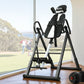Everfit inversion table in grey for back stretching and gravity exercises, folding design with padded support for home gym use