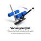 Blue Everfit inversion table for back stretching and gravity exercises, designed for home gym use with a sturdy frame.
