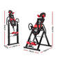 Black Everfit Inversion Table for back stretching and gravity exercise, designed for home gym use with a sturdy frame.
