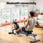 Everfit 16-level magnetic rowing machine with walnut finish, digital display, and app connectivity for home gym workouts.