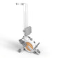 White Everfit magnetic rowing machine with digital display, quiet design, and app compatibility for home exercise routines.
