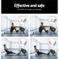Black Everfit rowing machine for exercise and cardio workouts, featuring a sleek design and digital display for home gym use.