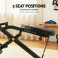Everfit Foldable Squat Machine Deep Squat Rowing Machine 5 Adjustable Seat Home Gym