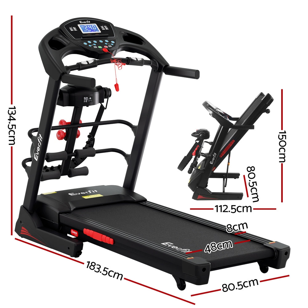 Electric treadmill by Online Fitness Depot with a massager, 480mm wide, for home gym and fitness exercise routines.