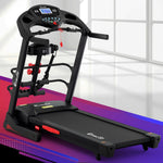 Everfit electric treadmill with massage function, 480mm wide running belt, for home gym fitness by Online Fitness Depot