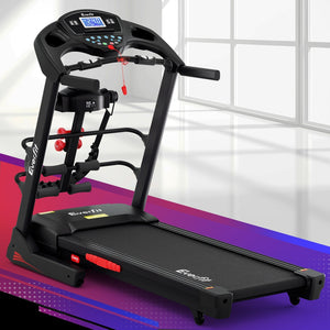 Everfit electric treadmill with massage function, 480mm wide running belt, for home gym fitness by Online Fitness Depot