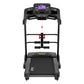 Everfit electric treadmill with sit-up bar, black and silver home gym fitness machine for cardio and strength workouts.