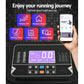 Everfit electric treadmill with auto incline for home fitness, featuring a 520mm wide running deck and digital controls.