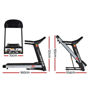 Everfit electric treadmill with auto incline, 450mm belt, for home gym fitness, by Online Fitness Depot.