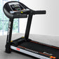Everfit electric treadmill with auto incline for home gym fitness, featuring a 450mm running surface and digital control panel.