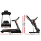 Everfit electric treadmill with auto incline, 480mm belt, for home gym exercise and fitness workouts.